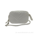 Pequeno saco crossbody acolchoado